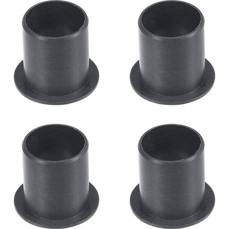 POM-Flanschbuchse – 4er-Pack – Schwarzes Polyacetal – Selbstschmierend, ölfrei – Für Werkzeugmaschinen und Haushaltsgeräte – 16 mm Bohrung (1/5)