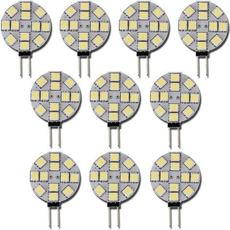 10x Ampoule LED G4 DC 12V Non dimmable Blanc 6000K Ampoule de lumière Remplacement 20W Lampe halogène pour Cuisine Camping-Car RV remorque Bateau (1/5)