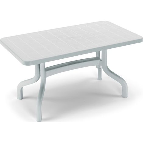 Tavolo Ribalto contract 160x90 cm in resina bianco (1/2)