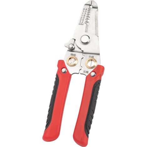 Pince rouge multifonction – Acier inox – Coupe et presse – Usage intensif – Idéal électricien
