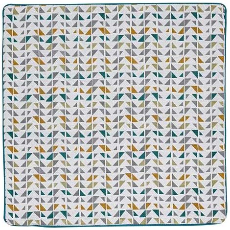 Housse de Coussin Esprit "Triangulaire" Blanc 40x40 cm