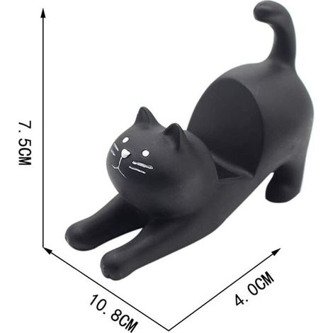 Handyhalterung aus Kunstharz in Faultierform, Mini-Tischständer, dekorativer Handyhalter in Katzenform, 3D-Cartoon-Accessoire, tragbar, langlebig, sonnig (1/5)