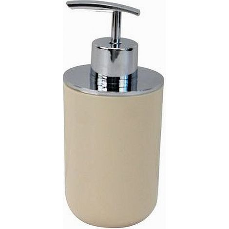 Trade Shop - Beige silberne flüssige Seifenspender für Badezimmerzubehör 79880 - (1/2)