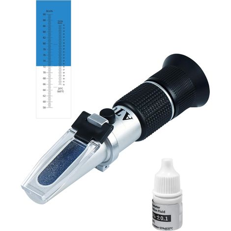 1 Réfractomètre 2 en 1, Mesure Eau et Brix, Pour Miel Sirop Confiture, Apiculteur