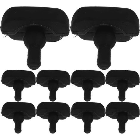 10 butoirs en silicone pour friteuse à air chaud, butoirs pour plateau et grille de friteuse à air chaud-2.50X2.00X1.50CM-Black (1/4)