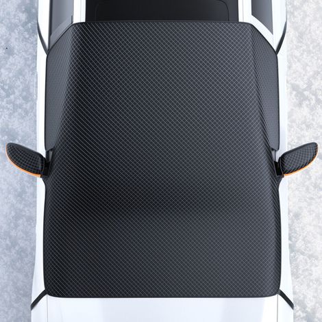 Jeffergarden Convient pour la glace et la neige, housse de pare-brise de voiture, imperméable, toutes saisons, magnétique, coupe-vent, ignifuge, pare-soleil pour fenêtre de voiture (1/4)