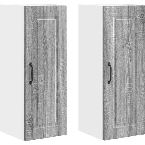 Maison Exclusive - Armario de Pared PORTO 2 pcs Gris Sonoma 30 x