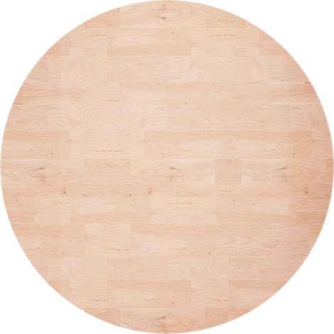 Runde Tischplatte Ø60x1,5 cm Unbehandeltes Massivholz Eiche - Esszimmertisch Platte - Holztischplatte - Eichendielen - Wohnzimmer Dekoration - Rustikal Stil
