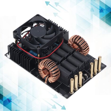 Hochspannungs-Induktionsgenerator 12–40 V DC 50 A 1 kW ZVS, Hochfrequenz, Niederspannung, 1000 W Plattengenerator mit Spule (1/5)