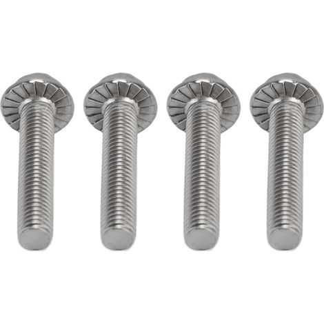 Vis à tête hexagonale M10x1.5 Inox A2-70 avec rondelle DIN6921 - Lot de 20 vis inoxydables pour fixation robuste
