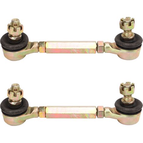 2 Stück 10mm Gewinde Stahllegierung Spurstangenkopf-Baugruppe Stabilisatorstange Ende für 50cc 70cc 90cc 110cc 125cc ATV Vierrad Quad. (1/5)