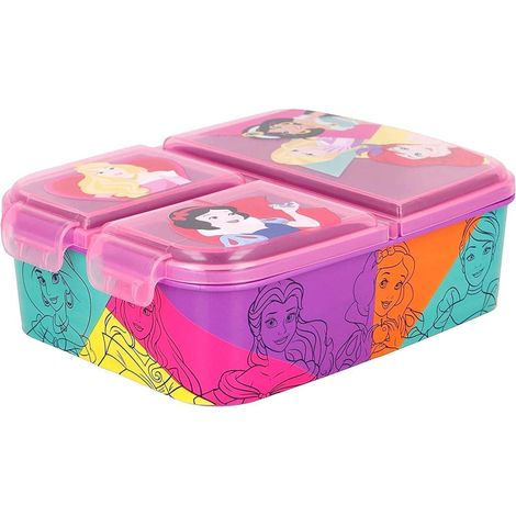 Brotdose Kinder Lunchbox Fächer Unterteilung BPA Princess Prinzessin (1/5)