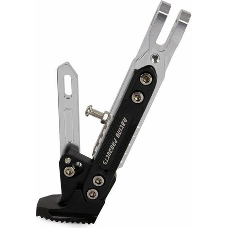 Support de moto universel réglable antidérapant moto supports latéraux moto accessoires pied béquille côté moteur support - Argent Autres pièce de rechange pour voiture (1/5)