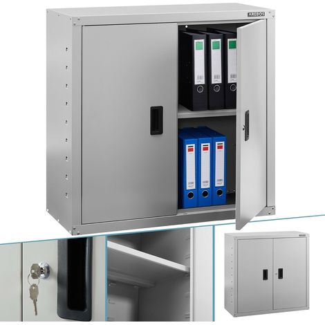 AREBOS 90 x 90 x 40 cm Archivador Armario de Oficina Armario de Suministros Gris (1/5)