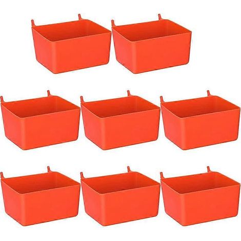 Kit de rangement pour pièces détachées (8 bacs, rouge) (1/5)