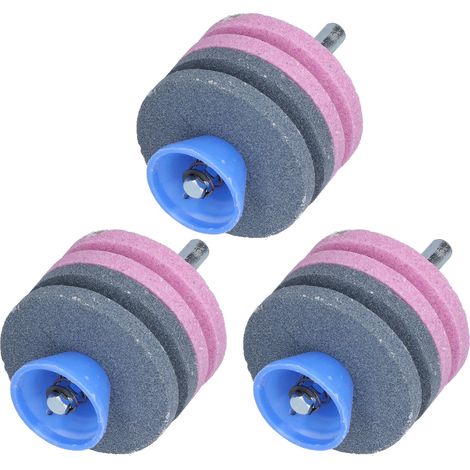 Lot de 3 disques abrasifs pour affûteur de lames de tondeuse à gazon, 4 couches (1/5)