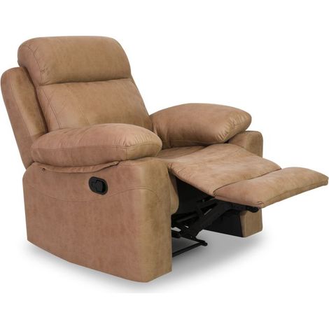Sillón relax con reposapiés elevable 106 cm Nellie Piedra 106cm (ancho) x 102cm (alto) (1/5)