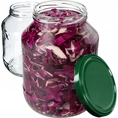 KADAX Weckgläser 1,7L, Einmachglas zum Einlegen, fi89 mm, Einkochgläser, Sturzglas, Gurkenglas, Kons