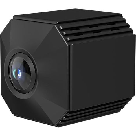 Caméra WiFi intelligente, caméra de sécurité domestique ultra grand angle 140°, 3,5 x 3,5 x 4 cm, surveillance mobile HD sans fil (1/5)