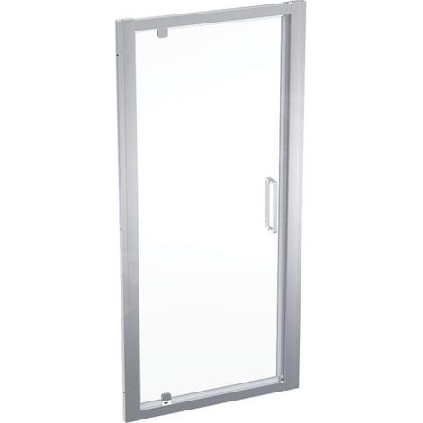 Geberit GEO - Porte de douche, 90x190 cm, argent/verre clair 560.125.00.2 (1/2)