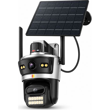 Telecamera Solare 4K da Esterno AI 24H Zoom 10X con Pannello (1/5)