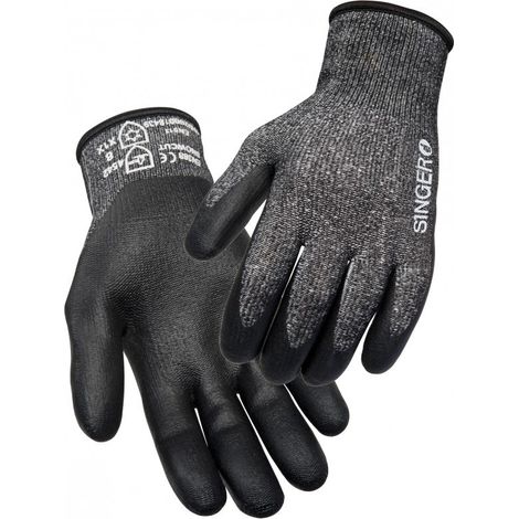 Gant Anti coupure Anti Froid SINGER taille 10 support tricote enduit nitrile fibres haute tenacite