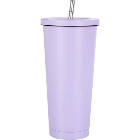 Tasse Isolée Voyage 750 ml - Acier Inoxydable Double Paroi - Tasse à Eau Café avec Paille et Couvercle (1/5)