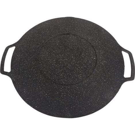 Plaque de Barbecue Coréen, Grill Antiadhésif Circulaire, Poêle à Frire pour Maison et Extérieur, Ustensiles de Barbecue (1/5)