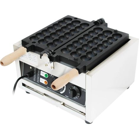 Waffeleisen, 1500 W Leistung, 220 V Spannung, Temperatur einstellbar von 50–300 °C, Backplattengröße 30,5 x 29 cm, Timer 1–5 Minuten (1/5)