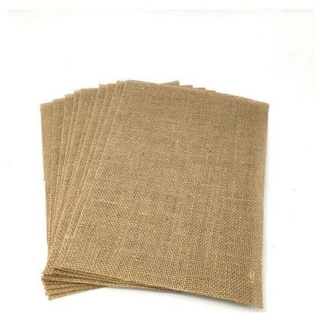 Lot de 10 sets de table en jute, 12 x 17 cm, pour la maison, le mariage
