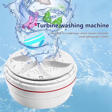 Machine À Laver Portable - Nettoyage Par Ultrasons - Tension 5 V - Puissance 18 W - Pour Voyages Et Petits Linges - 1 Pièce (1/5)
