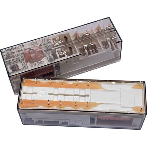 Imported original elevator safety relay TE Connectivity SR6B6K18 18V DC 8A 14 pins (four open, two closed)