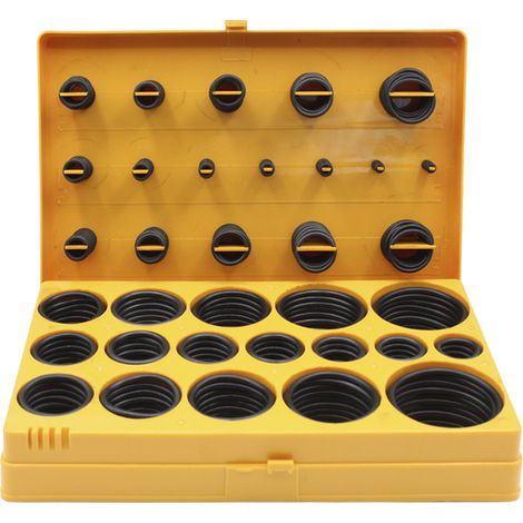 HOTECHE juntas toricas nbr 419 pz , Kit de juntas tóricas compuesto por 419 piezas Hoteche La solución perfecta para profesionales entusiastas del bricolaje Fabricadas en N (1/3)