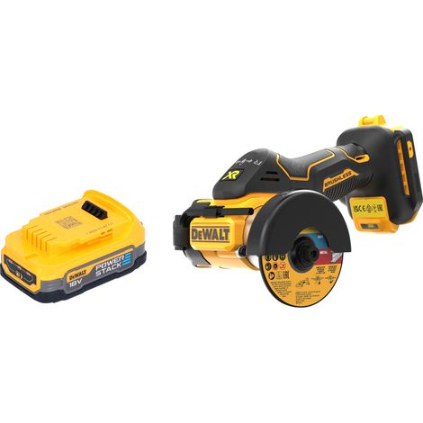 Taglierina multimateriale a batteria DeWalt DCS 438 N 18 V 76 mm Brushless + 1x batteria Powerstack 1,7 Ah - senza caricabatteria (1/5)