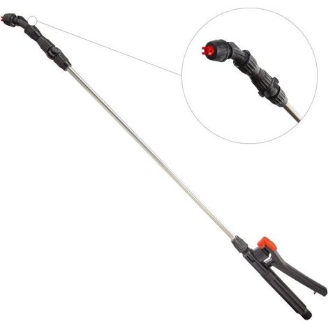 Lance d'arrosage extensible 80-120 cm – Buse herbicide – Poignée avec verrouillage – Compatible pulvérisateur électrique 12V (1/2)