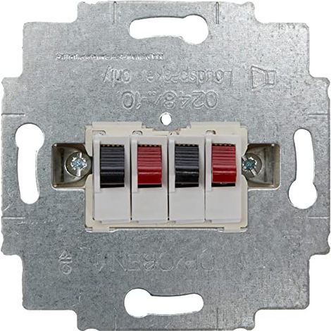 Busch-Jaeger Presa di collegamento altoparlante Esecuzione diritta 4 volte bianco alpino (0248/04-101), 2CKA000230A0403 (1/4)