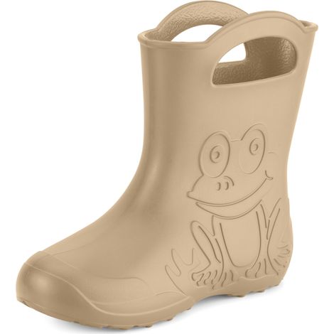 Ladeheid EVA Gummistiefel Damen federleichte wasserdichte Damenschuhe Regenschuhe LA-CA-09 (Kamel, 38/39 EU)