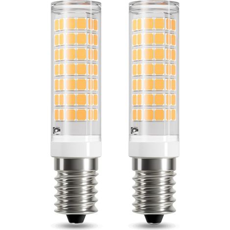 Ampoule LED E14 hotte aspirante, Blanc chaud 3000K, 550lm, Lot de 2 4W équivalent 50W halogène, Non-dimmable, Ampoule petite culot à vis E14 pour hotte aspirante et frigo (1/5)
