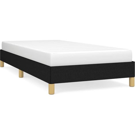 Maison Exclusive - Estructura de cama sin colchón tela negro 90x2 (1/5)