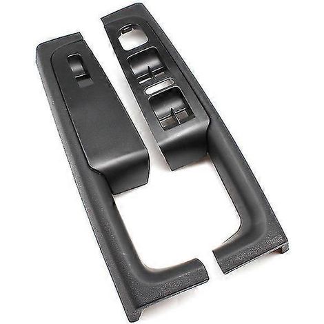 Kummyy Lot de 2 poignées de porte intérieures avant avec accoudoir, cadre et panneau de commande (réf. 3td867157a) pour Skoda Superb 2008-2013 - Poignées de porte intérieures - Noir (1/5)