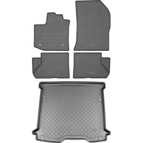 Dacia Dokker VAN (5 portes) à partir de 11/2012 SET - tapis de voiture en caoutchouc + tapis de coffre