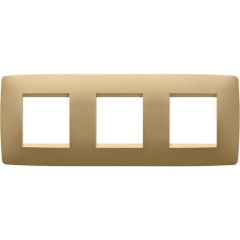 PLAQUE ONE 2+2+2P H OR GEWISS GW16126VO