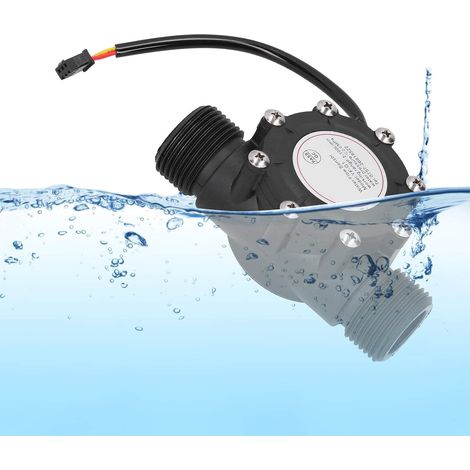 Capteur de débit d'eau G 1 ", Compteur à Effet Hall de Compteur de débitmètre d'eau, Compteur de débitmètre 1-100L/min, pour climatisation Centrale, Piscine, etc.