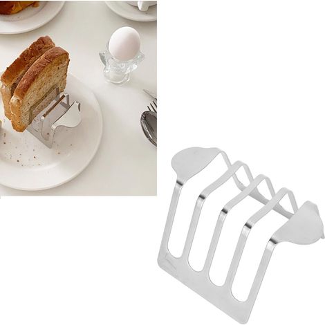 Porte-toast en acier inoxydable, couverts originaux de style western, trancheuse à pain pour le petit-déjeuner et étagère de rangement, modèle 1 (1/5)