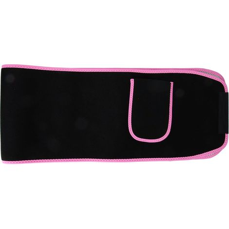 Ceinture amincissante unisexe nano argentée, gaine sauna sueur, brûle-graisse perte de poids (Rose S) (1/5)