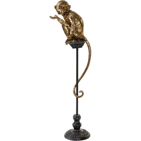 DKD Home Decor Figurine Doré Singe Colonial 32x21x105 cm (1/3)