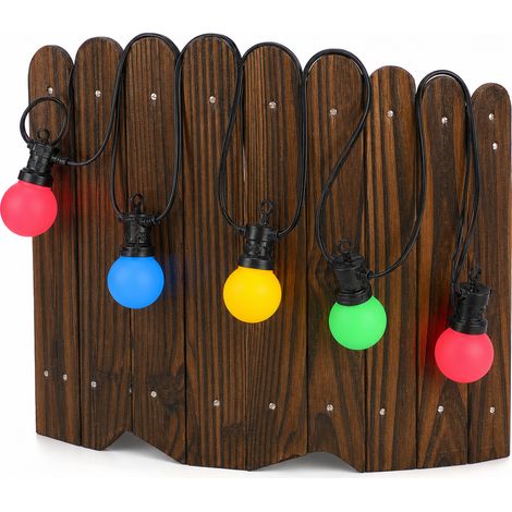 Guirlande Lumineuse G50 Multicolore Étanche pour Jardin et Camping, 10 Ampoules, 220 V (1/5)