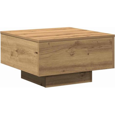 Coffee Table Artisan Oak 55 x 55 x 31 cm vidaXL