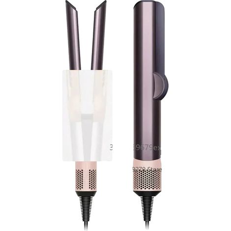 Spazzola ad aria calda, schermo LCD, tecnologia agli ioni negativi, stiratura viola dei capelli (1/2)