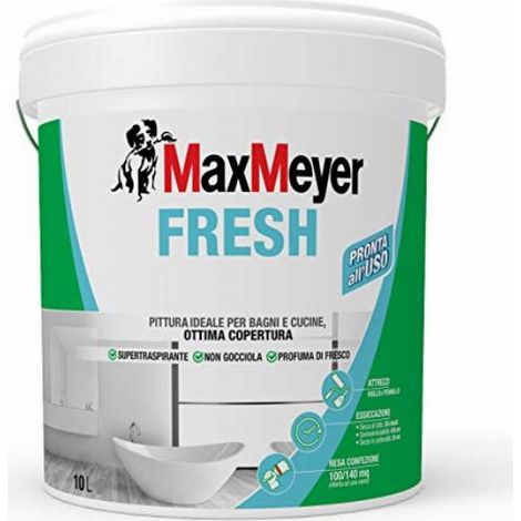 Idropittura traspirante bianco max meyer fresh 10 lt (1/4)